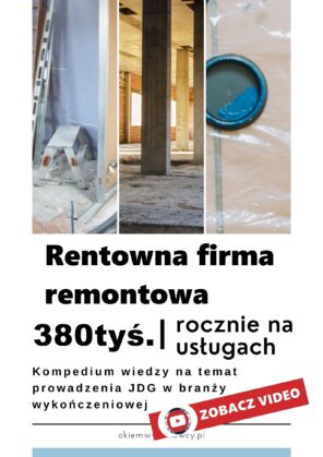 Rentowna firma remontowa - 380k rocznie na usługach
