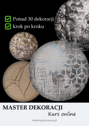 MASTER DEKORACJI - 30 Tynków i dekoracji ściennych - kurs online
