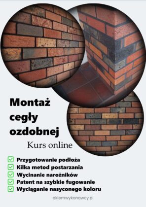 Montaż cegły ozdobnej - kurs online