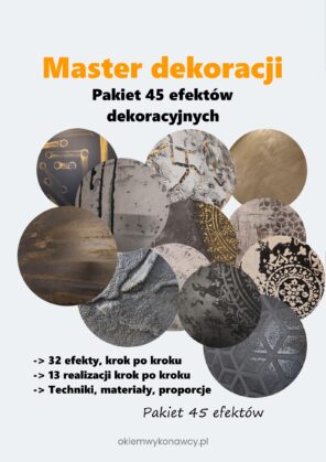 MASTER DEKORACJI - 45 Tynków i dekoracji ściennych - kurs online