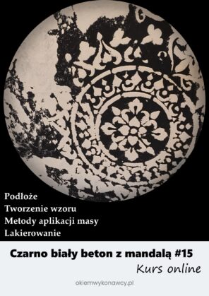 Kurs online - Czarno-biały beton z mandalą