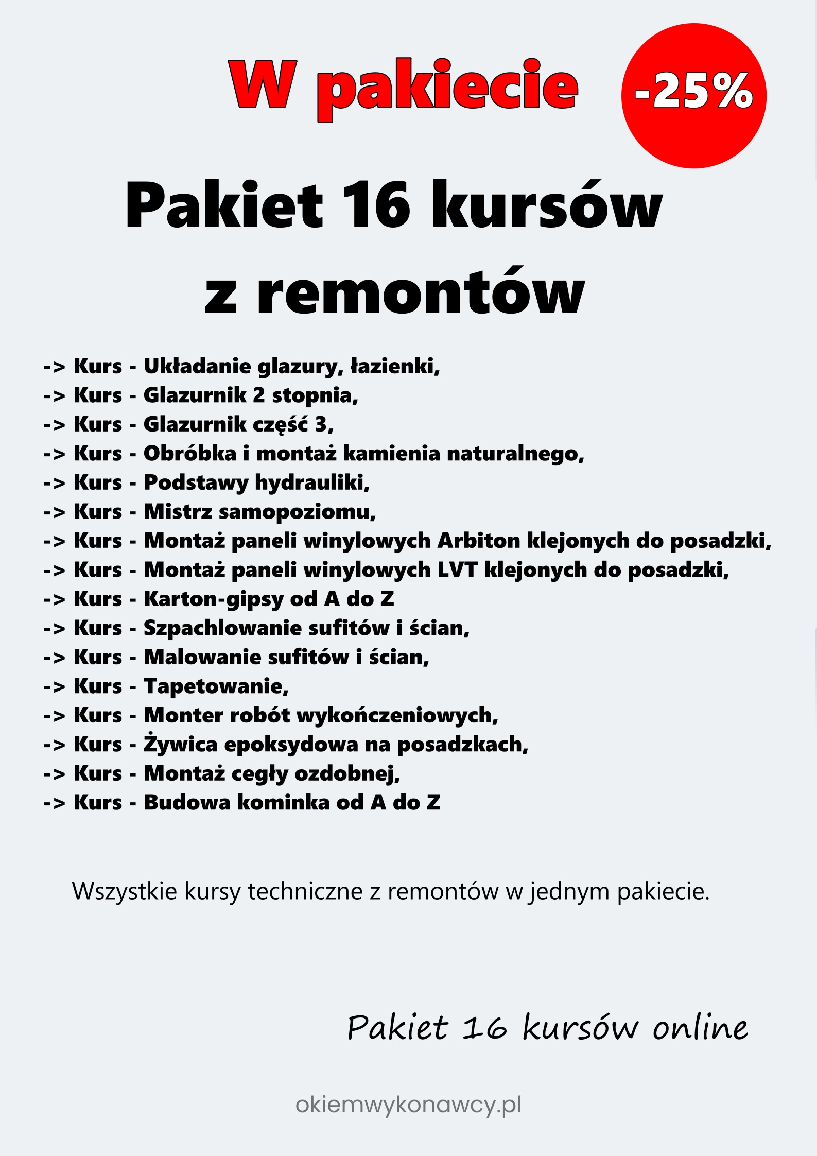 pakiet 16 kursów 3 pakiet 16 kursów 3